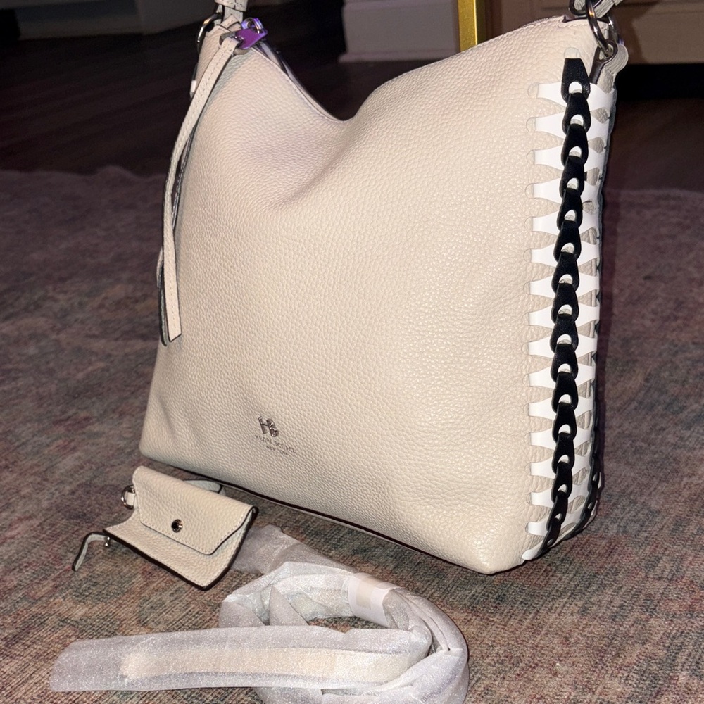 Rare HENRI BENDEL laced up shoulder bag